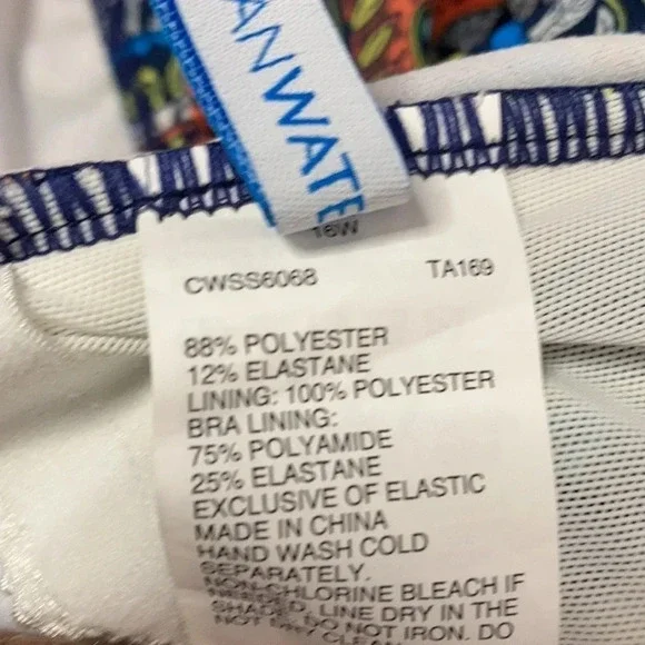 Clean water plus size swimsuit women’s size 16W - Picture 9 of 10